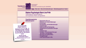 What Psychotherapie-frueh.de website looked like in 2018 (5 years ago)