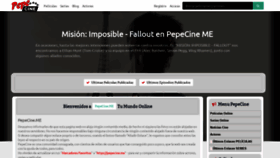What Pepecine.me website looked like in 2018 (5 years ago)