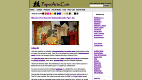 What Paperarts.com website looked like in 2018 (5 years ago)