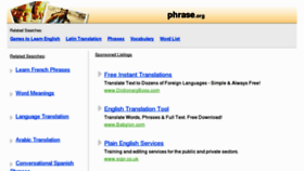 What Phrase.org website looked like in 2011 (14 years ago)
