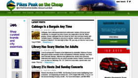 What Pikespeakonthecheap.com website looked like in 2018 (5 years ago)