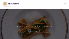 What Parkhouserestaurant.co.uk website looked like in 2018 (5 years ago)