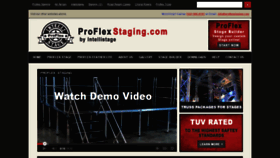 What Proflexstaging.com website looked like in 2018 (5 years ago)
