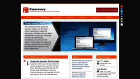 What Passcovery.com website looked like in 2018 (5 years ago)