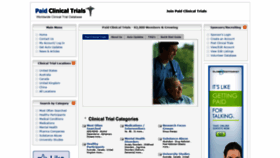 What Paidclinicaltrials.org website looked like in 2018 (5 years ago)