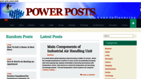 What Power-posts.com website looked like in 2018 (5 years ago)
