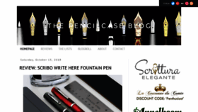 What Pencilcaseblog.com website looked like in 2018 (5 years ago)