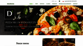 What Pizzadalmacja.pl website looked like in 2018 (5 years ago)