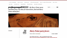 What Profmcgonagall101213.wordpress.com website looked like in 2018 (5 years ago)