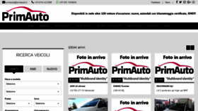 What Primauto.it website looked like in 2018 (5 years ago)