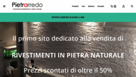 What Pietrarredo.com website looked like in 2018 (5 years ago)