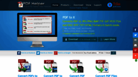 What Pdf-helper.com website looked like in 2018 (5 years ago)