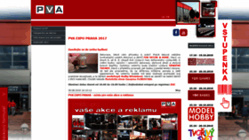 What Pva.cz website looked like in 2018 (5 years ago)