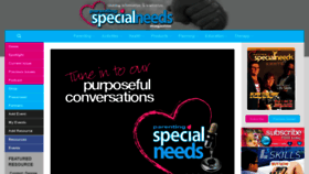 What Parentingspecialneeds.org website looked like in 2018 (5 years ago)