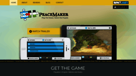 What Peacemakergame.com website looked like in 2018 (5 years ago)
