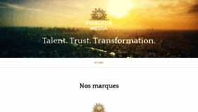 What Publicismediafrance.com website looked like in 2018 (5 years ago)