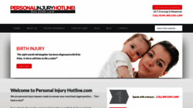 What Personalinjuryhotline.com website looked like in 2018 (5 years ago)