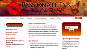 What Passionateink.org website looked like in 2018 (5 years ago)