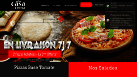 What Pizzacasadiroma.com website looked like in 2018 (5 years ago)