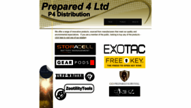 What P4distribution.co.uk website looked like in 2018 (5 years ago)