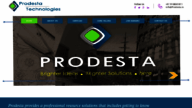What Prodesta.in website looked like in 2018 (5 years ago)