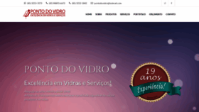 What Pontodovidro.com.br website looked like in 2018 (5 years ago)