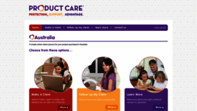 What Productcareclaims.com.au website looked like in 2018 (5 years ago)
