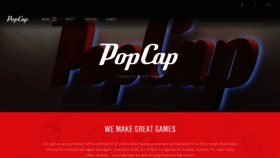 What Popcap.com website looked like in 2018 (5 years ago)