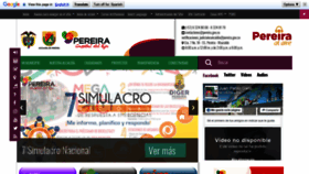 What Pereira.gov.co website looked like in 2018 (5 years ago)