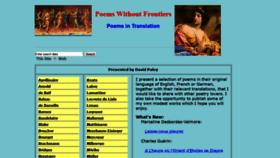 What Poemswithoutfrontiers.com website looked like in 2018 (5 years ago)