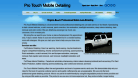 What Protouchmobiledetail.com website looked like in 2018 (5 years ago)