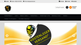 What Paintball-online-shop.de website looked like in 2018 (5 years ago)