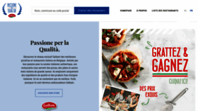 What Pizzeriagalbani.be website looked like in 2018 (5 years ago)