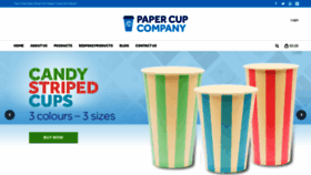 What Papercupcompany.com website looked like in 2018 (5 years ago)
