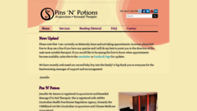 What Pinsnpotions.com.au website looked like in 2018 (5 years ago)