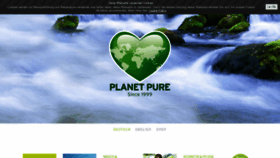 What Planetpure.com website looked like in 2018 (5 years ago)