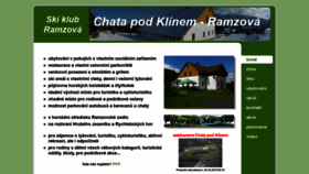 What Podklinem-ramzova.cz website looked like in 2018 (5 years ago)