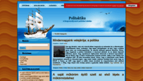 What Politaktika.hu website looked like in 2018 (5 years ago)