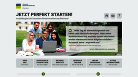 What Perfekt-starten.de website looked like in 2018 (5 years ago)