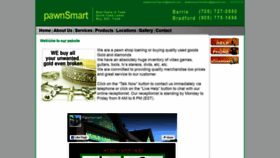 What Pawnsmart.ca website looked like in 2018 (5 years ago)