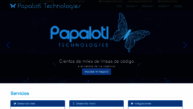 What Papalotltech.com website looked like in 2018 (5 years ago)