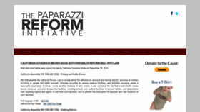 What Paparazzi-reform.org website looked like in 2018 (5 years ago)