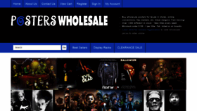 What Posterswholesale.com website looked like in 2018 (5 years ago)