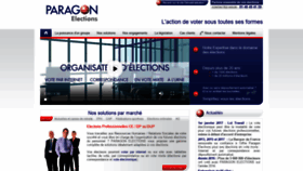 What Paragon-election.com website looked like in 2018 (5 years ago)
