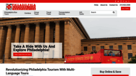 What Philadelphiasightseeingtours.com website looked like in 2018 (5 years ago)