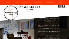 What Proprietesdugolfe.fr website looked like in 2018 (5 years ago)