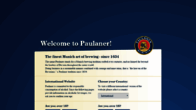 What Paulaner.com website looked like in 2018 (5 years ago)