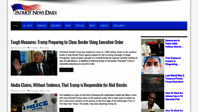 What Patriotnewsdaily.com website looked like in 2018 (5 years ago)