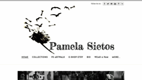 What Pamelasietos.com website looked like in 2018 (5 years ago)