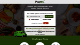 What Peapod.com website looked like in 2018 (5 years ago)